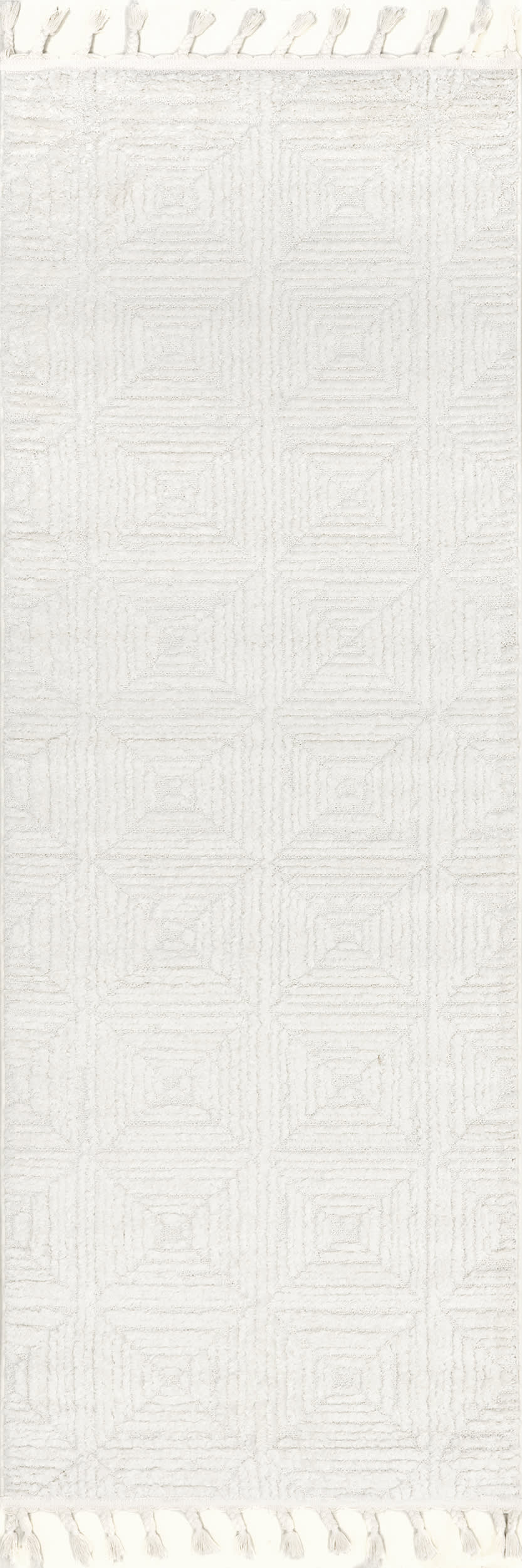 Shafali Tiled Trellis Rug | Cream