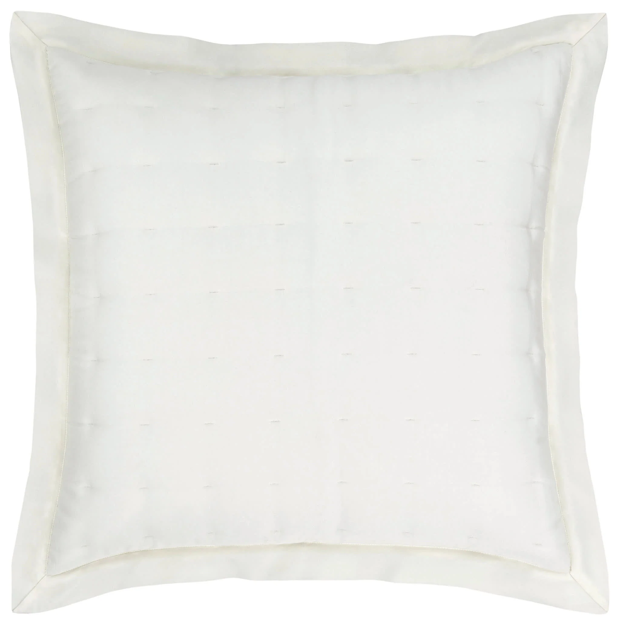 Silken Solid Puff Sham | Ivory