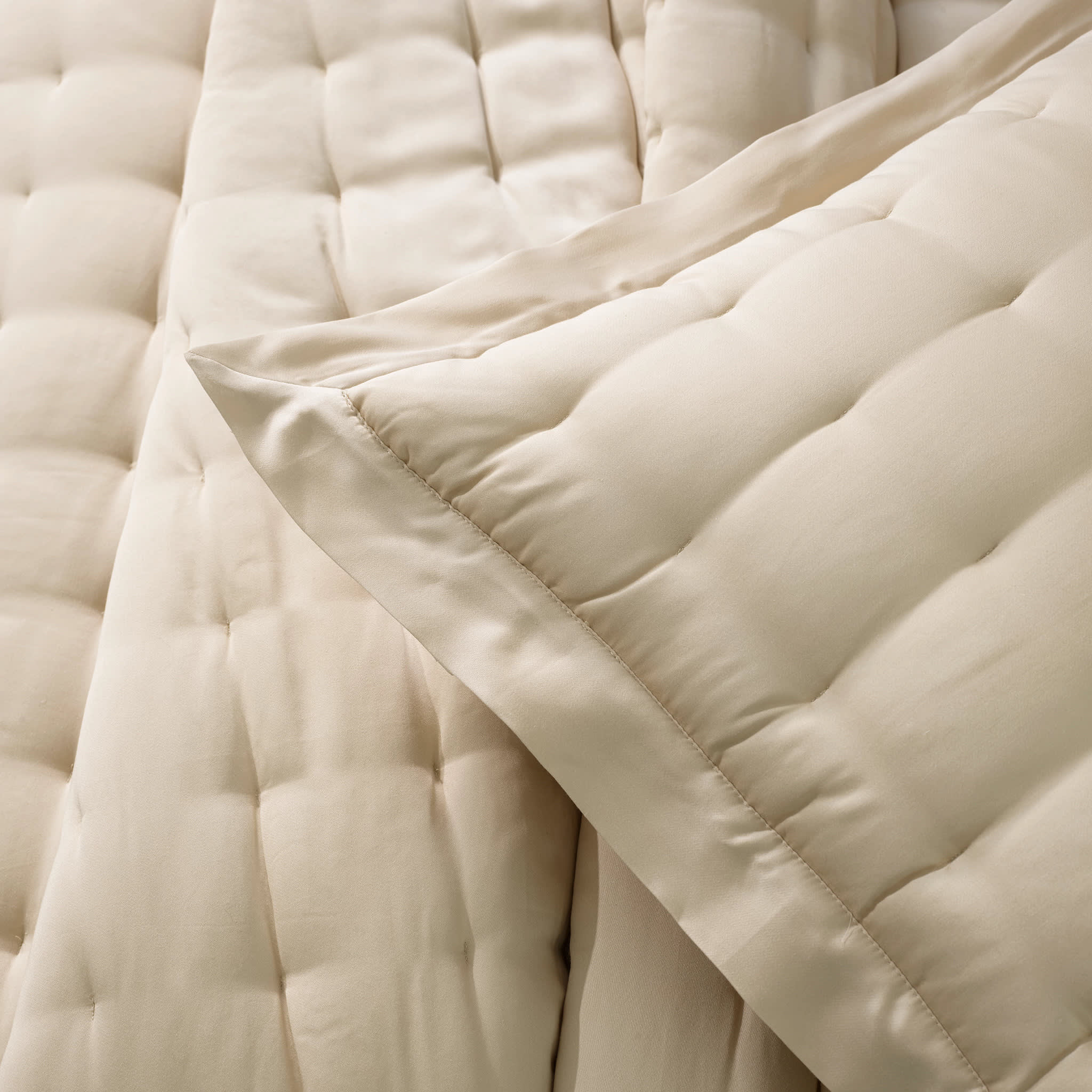 Silken Solid Puff Sham | Sand - Image 3