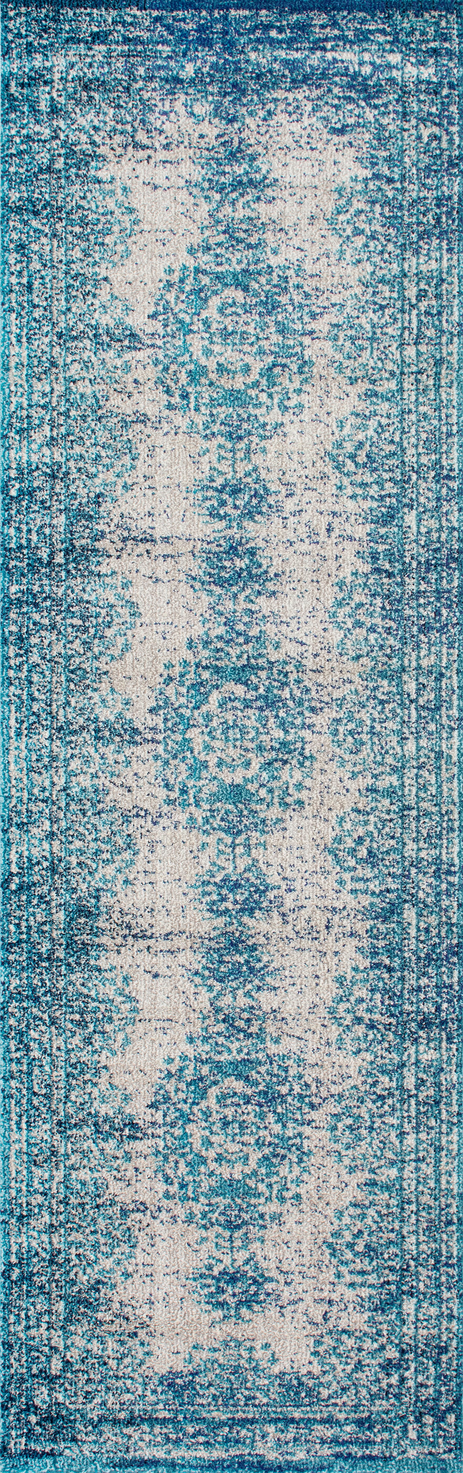 Speckled Medallion Rug | Blue - Image 5