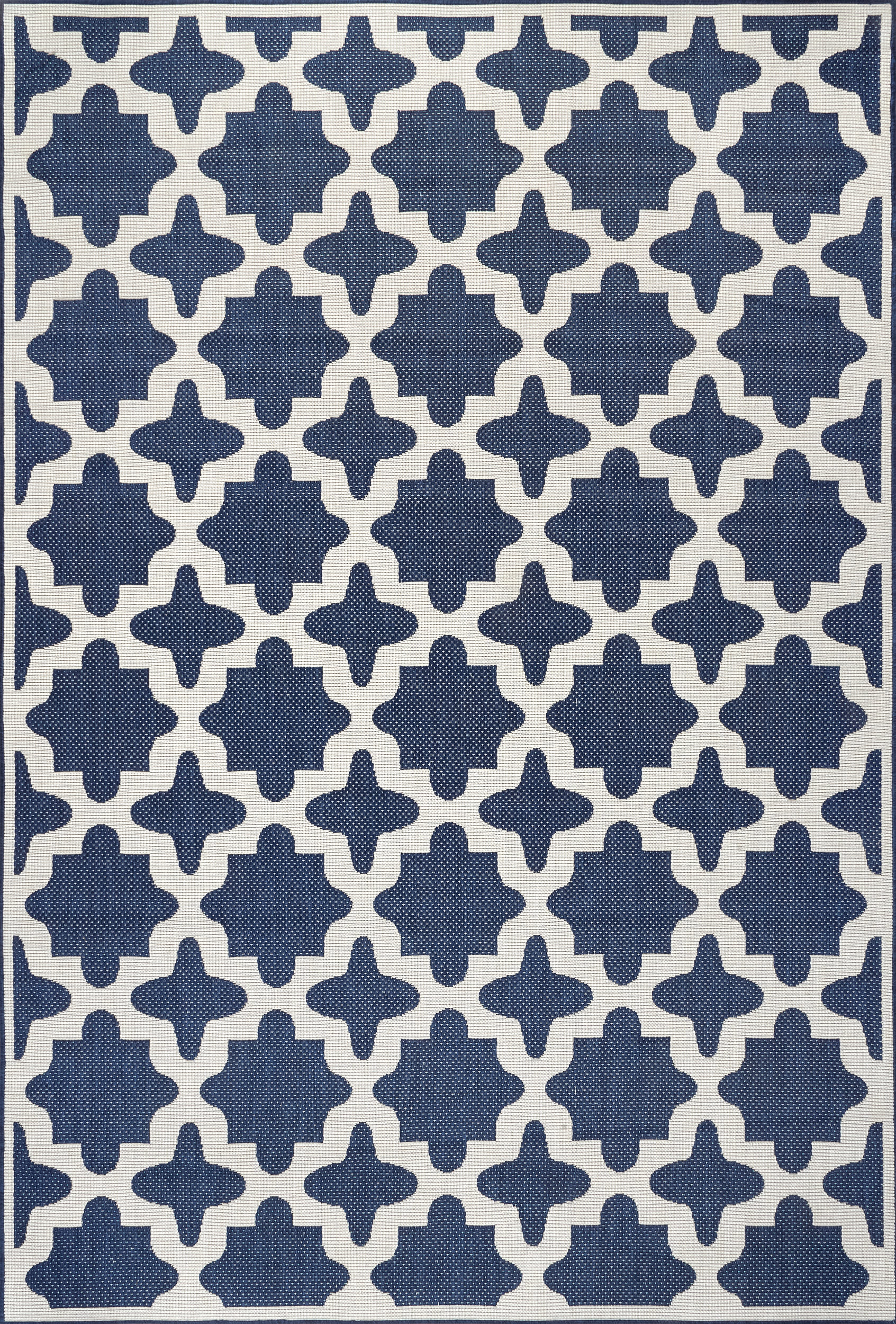 Starry Trellis Indoor/Outdoor Rug | Navy