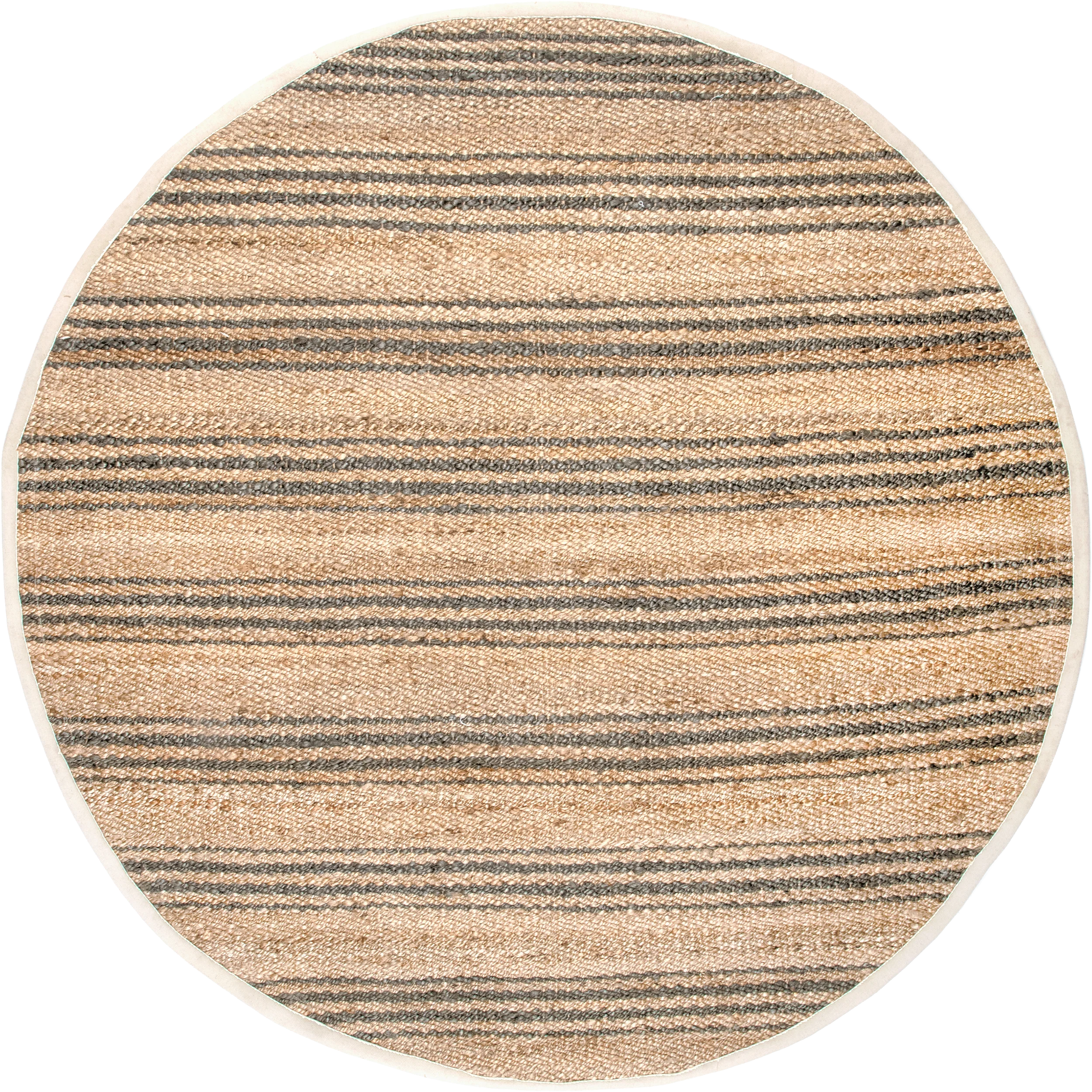 Sycamore Striped Jute Rug | Natural