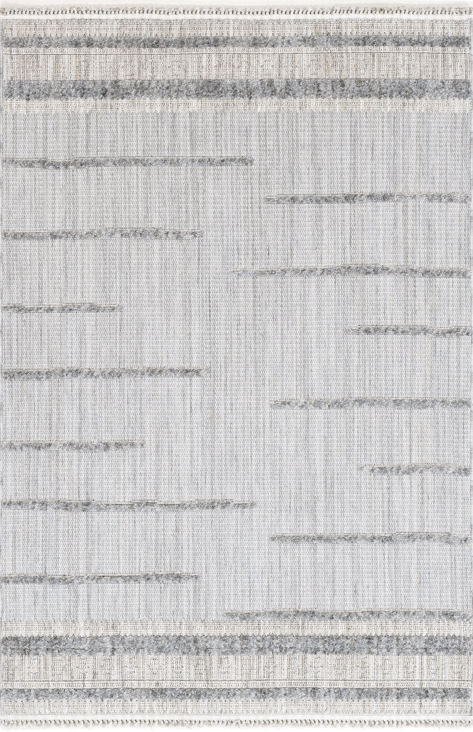 Uma Parallel Lines Rug | Light Grey