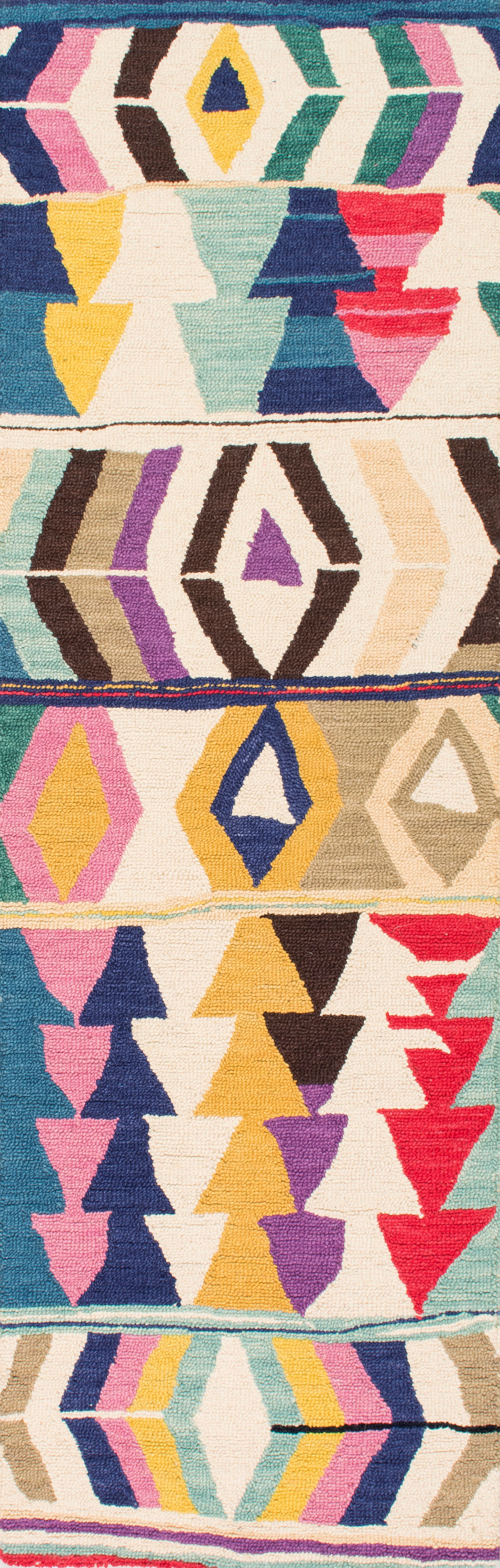 Wool Geometric Rug | Multicolor